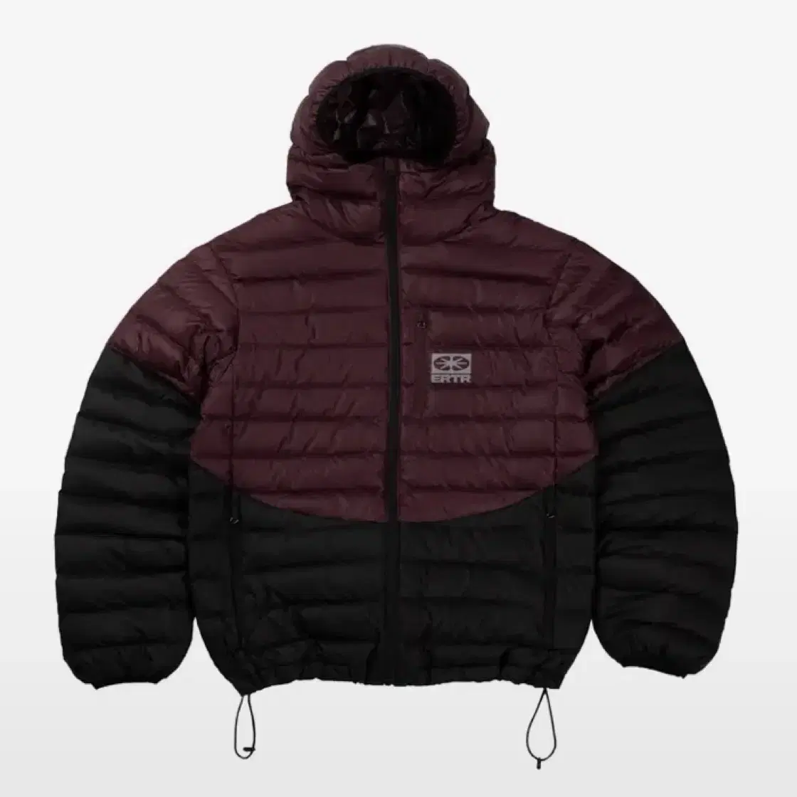 ERTR Two-tone Light Down Jacket Purple