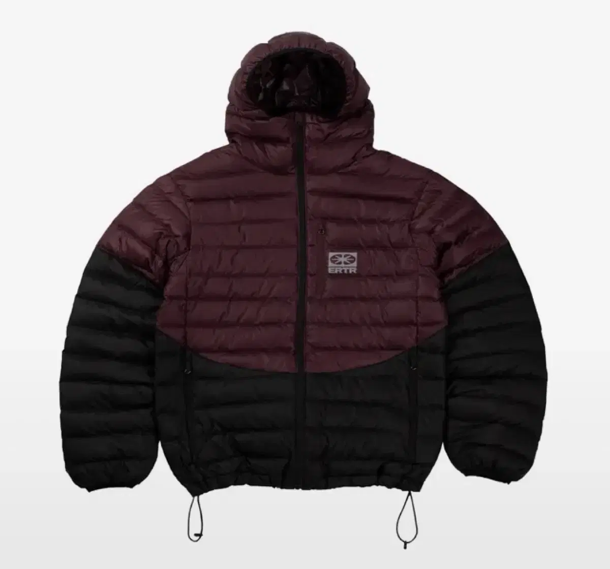 ERTR Two-tone Light Down Jacket Purple