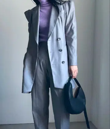 Ameri POWER SHOULDER LONG JACKET