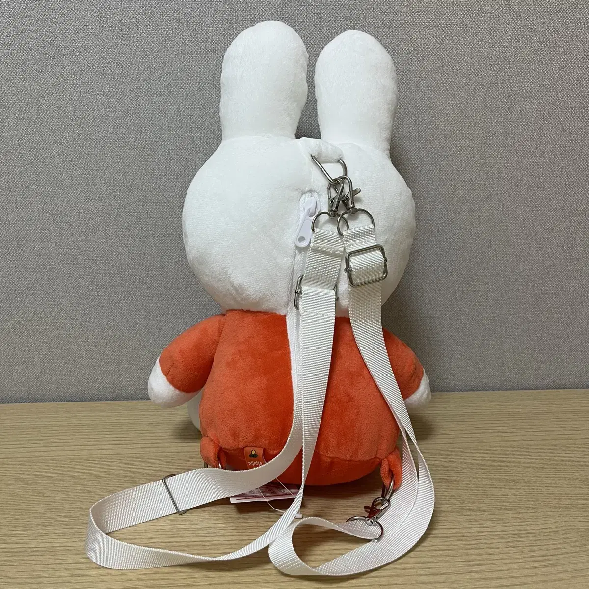 미피 백팩 인형 오렌지 35cm