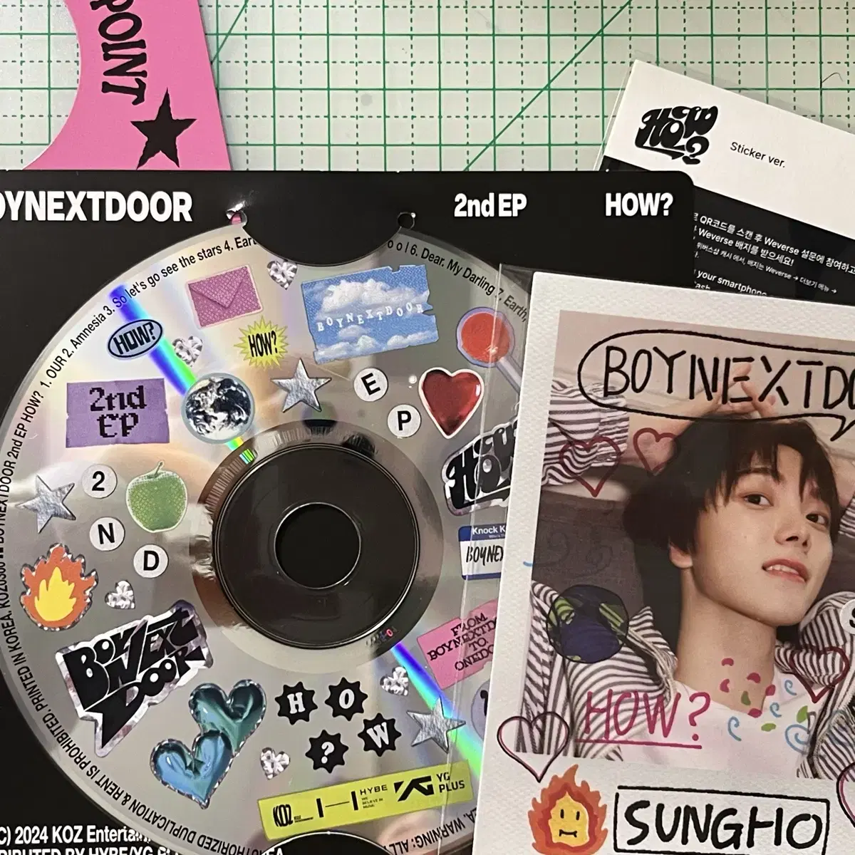 BoyNextDoor 2nd EP [HOW?] Sticker ver. sungho WTS (Quick sale)