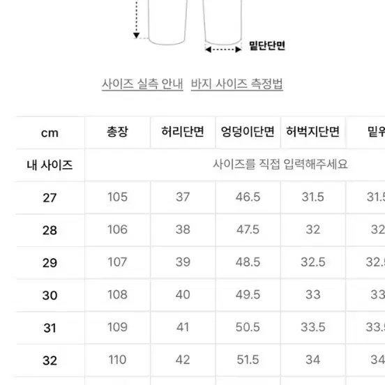 모드나인 청바지