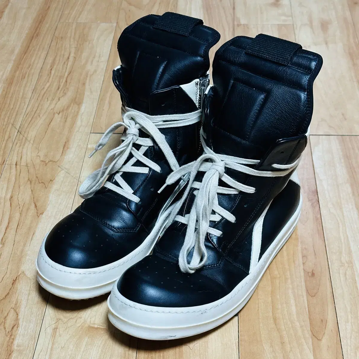 릭 오웬스 Rick Owens 지오바스켓 Geobasket 흰검 EU41