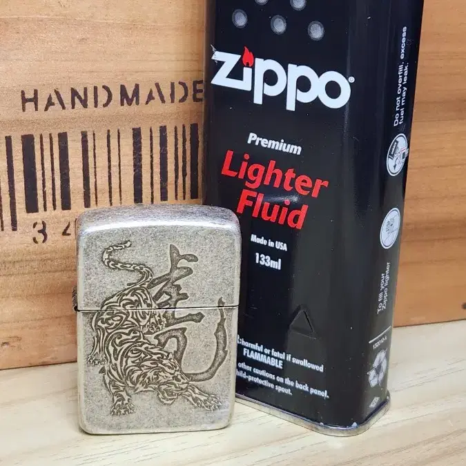 ZIPPO 라이터 1941 TIGER 2 SILVER + 연료