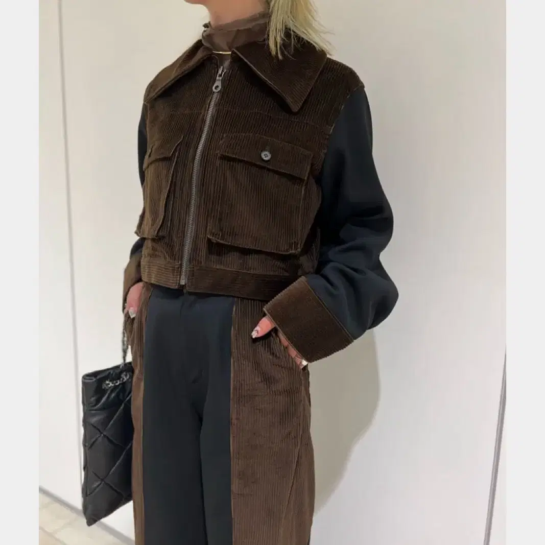 저널스탠다드 X KIARIS VINTAGE&CLOSET 크롭 도킹 블루종