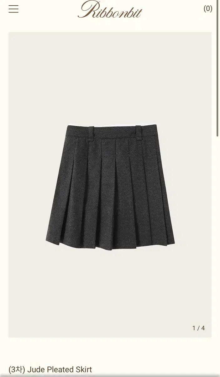 ribbonbit jude pleated skirt