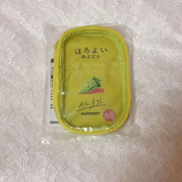 호로요이 제일복권 D상 클리어 파우치 화이트 포도