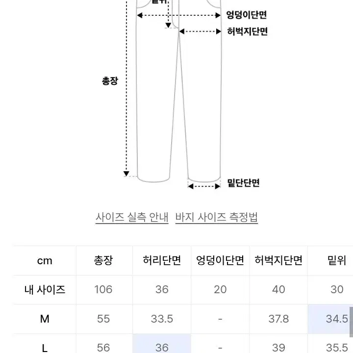 유니폼브릿지 데님 반바지 XL (새상품)