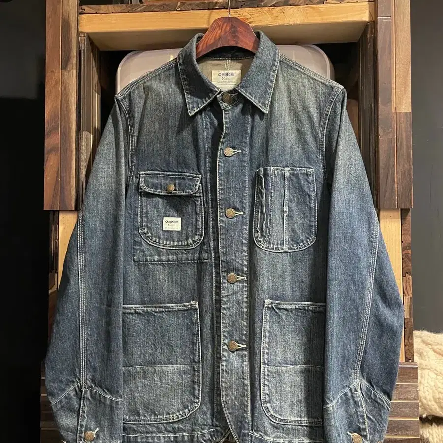 Oshkosh denim 오시코시 데님 자켓 L 착용샷o