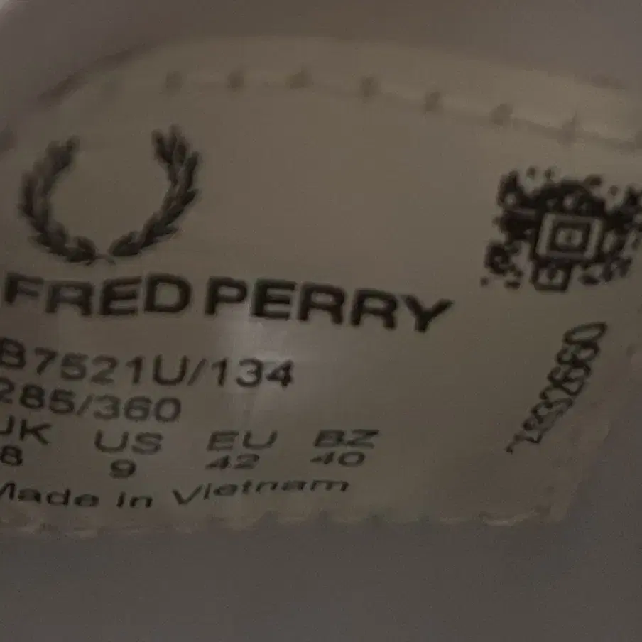 FRED PERRY 단화 팝니다