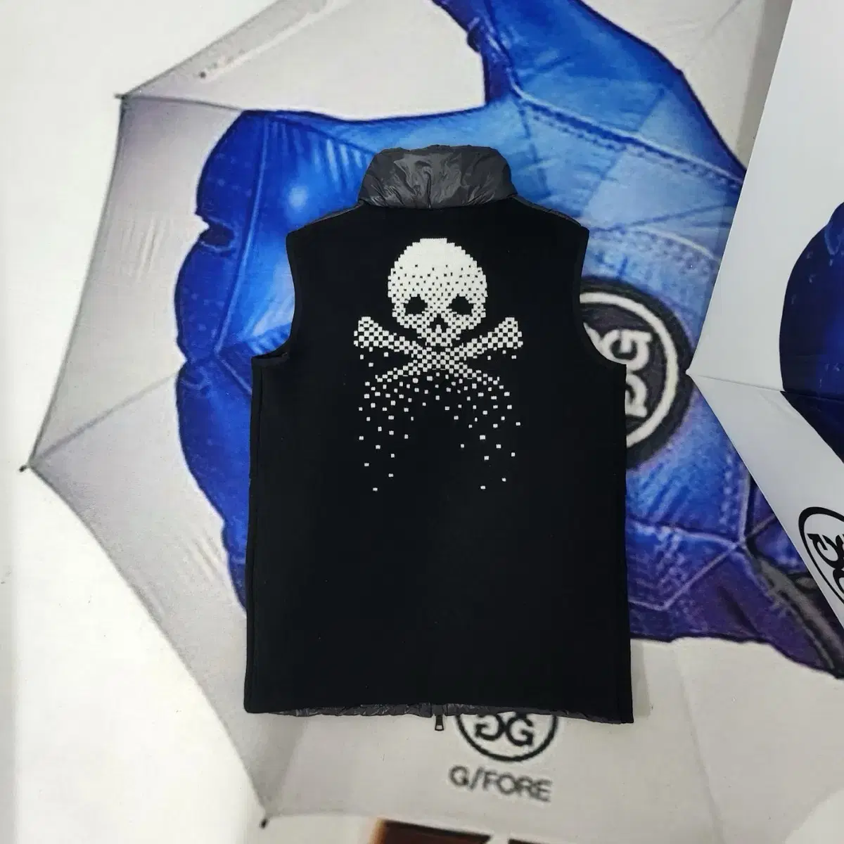 G/fore    Pielated Skull  Wool Vest Siz