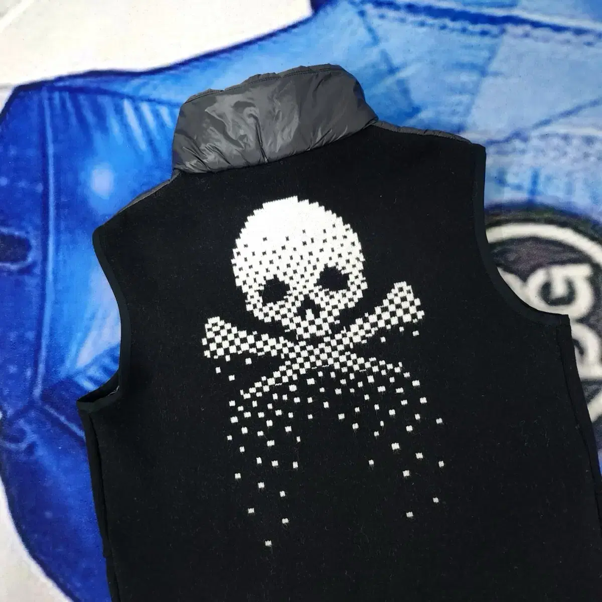 G/fore    Pielated Skull  Wool Vest Siz