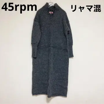 새상품급 레어템 레어 45rpm 니트 원피스 그레이 라마혼방 그레이