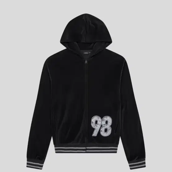 (1) 아캄 aakam 98 Patch Velour 후드집업