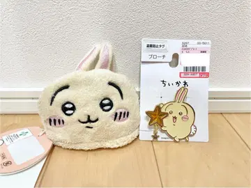 치이카와 (먼작귀) 시마무라 콜라보 브로치 마이크로 루프 타올 토끼