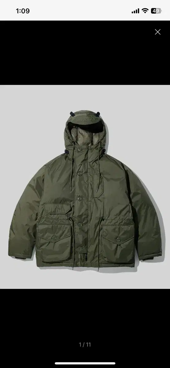 아웃스탠딩 FOUL WEATHER DOWN PARKA_OLIVE GREE