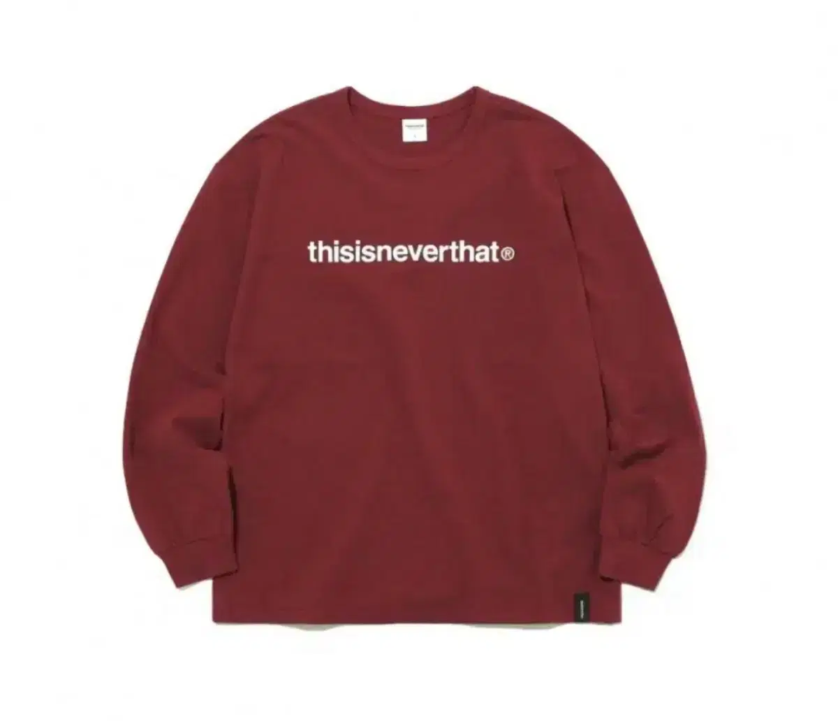 디스이즈네버댓 thisisneverthat 롱슬리브 XL 버건디