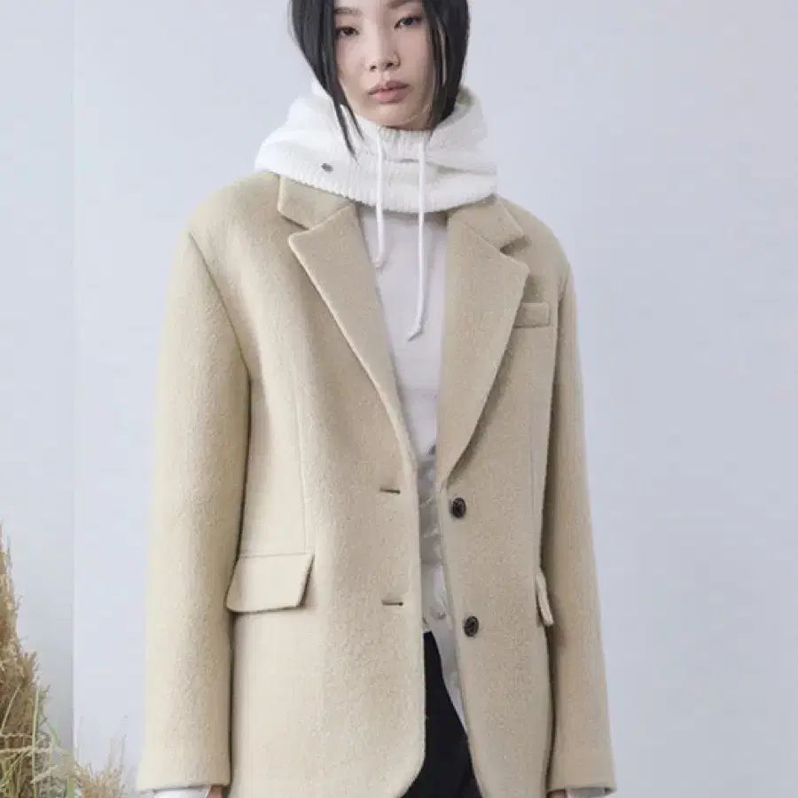 프론트로우 Alpaca Wool Blazer Coat