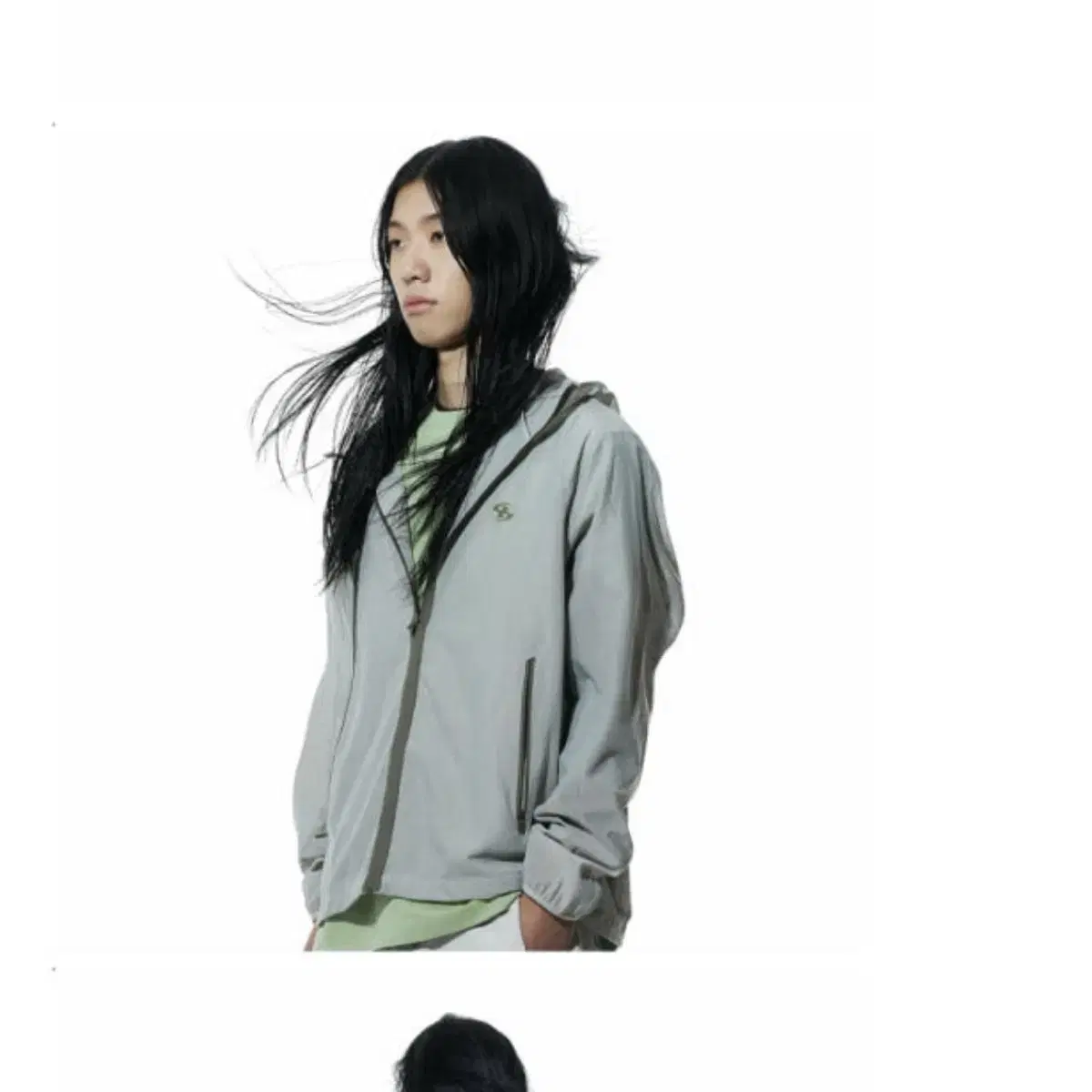 산산기어 SANSANGEAR ZIPPER MESH JACKET GREY