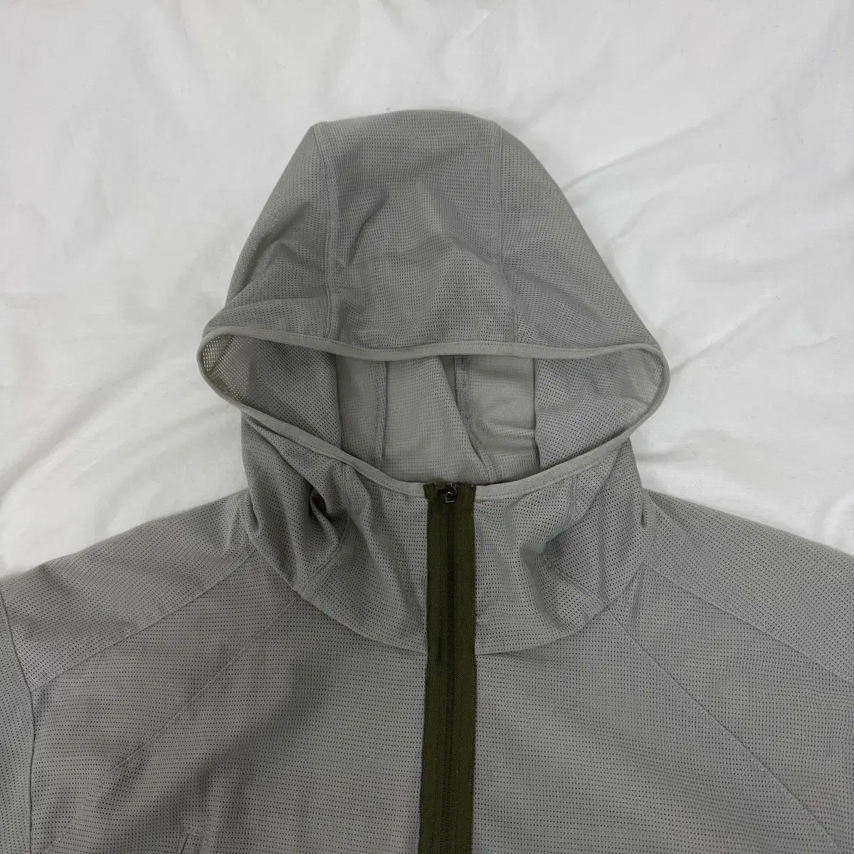 산산기어 SANSANGEAR ZIPPER MESH JACKET GREY