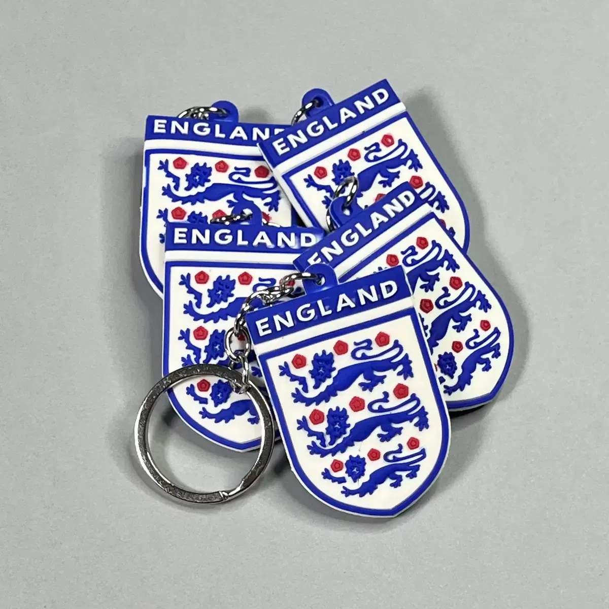 England National Team Overseas Soccer Emblem Logo Silicone keyring Key Chain Keyring