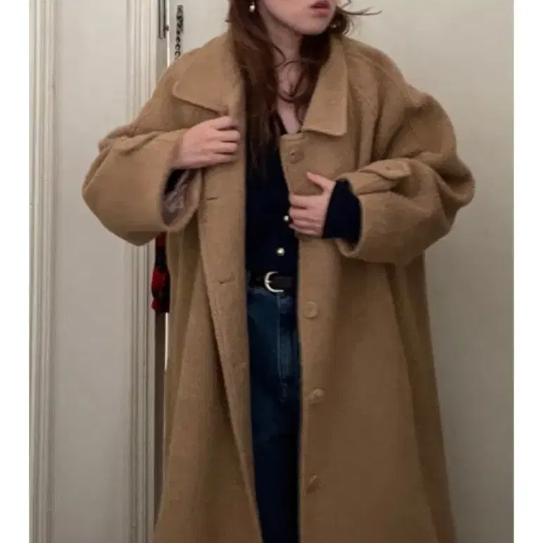 모네 캐롤 카멜 코트 carol camel coat