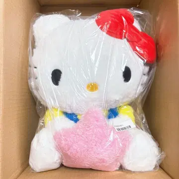 미사용 새상품 산리오 모코모코 스타 앉은뱅이 인형 BIG 타입 키티