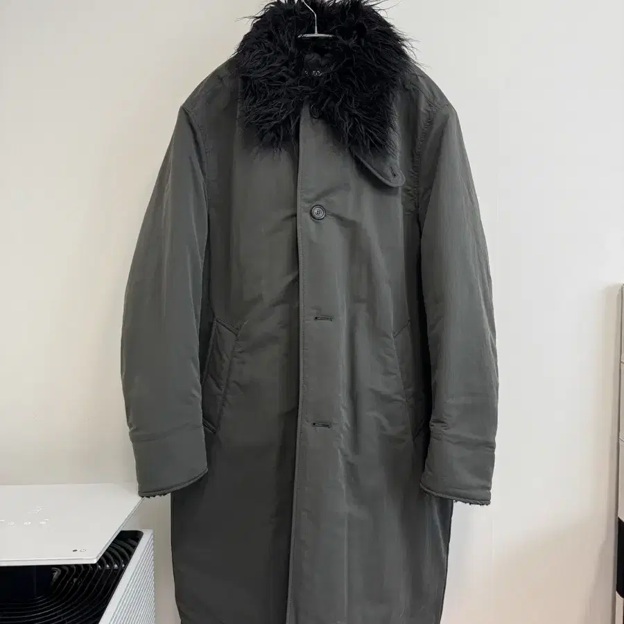 아워레가시 24fw Polar Coat Vapor Charcoal