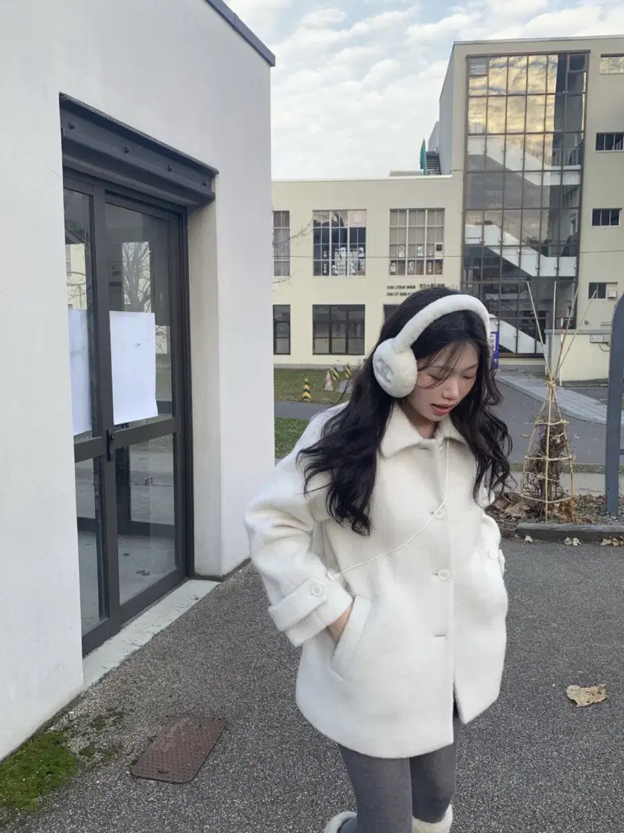 온트 알파카 하프 코트 ownt Alpaca Half Coat (택O)