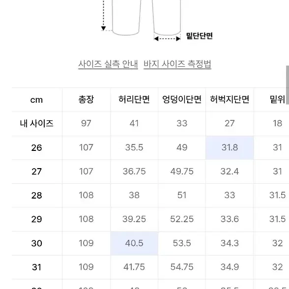 무신사스탠다드x유아인 와이드 데님 크림진 29