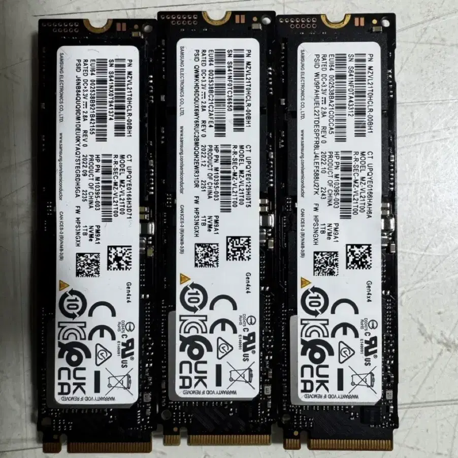 삼성PM9A1 1TB 3개팝니다