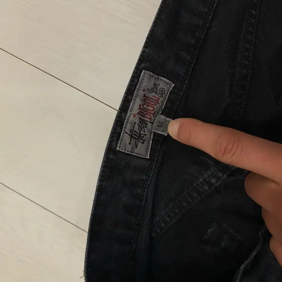 스투시 빅올진 Stussy Big Ol Jeans Black