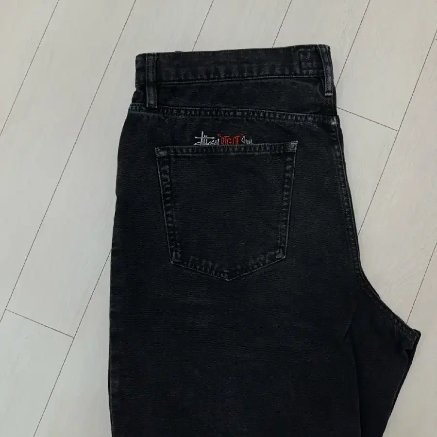 스투시 빅올진 Stussy Big Ol Jeans Black