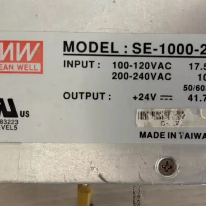 민웰 SMPS(SE-1000-24), (24V, 41.7A) 팝니다