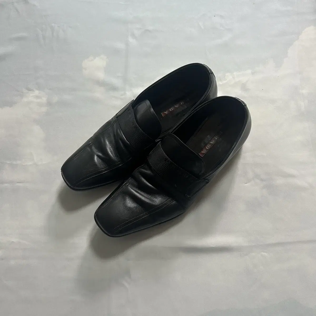 Prada sports strap slipon loafers