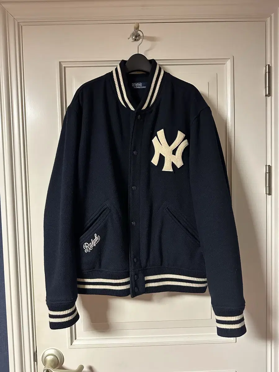 폴로 mlb 21fw 울 바시티 자켓 XXL