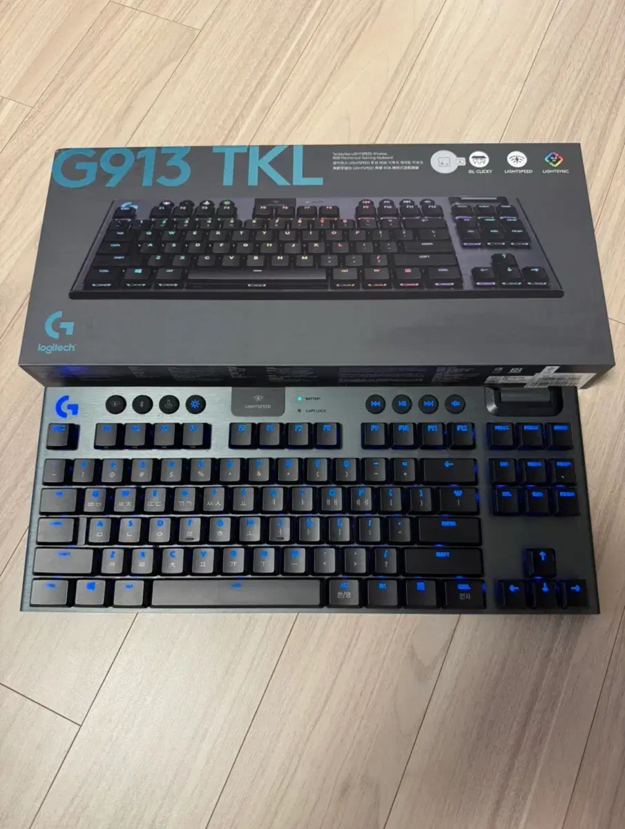 로지텍 G913 TKL 게이밍 키보드 (청축)