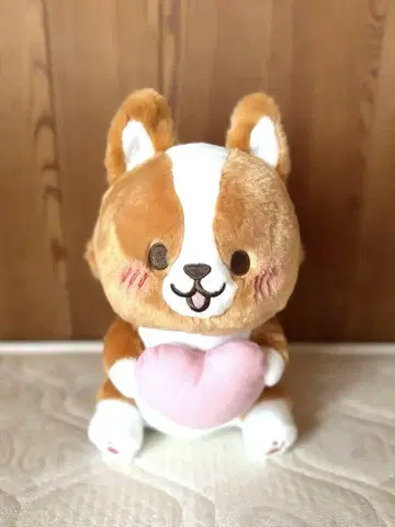 최종 가격 인하! 통통 코기 빅 봉제 인형 하트