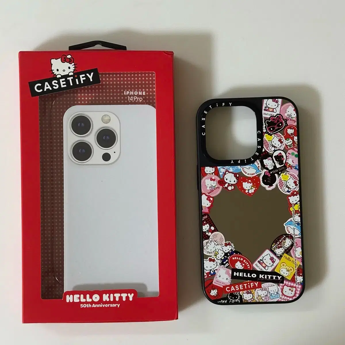 Casetify iPhoneケース 14pro ミラーケース （CASETiFYで選べるケース 