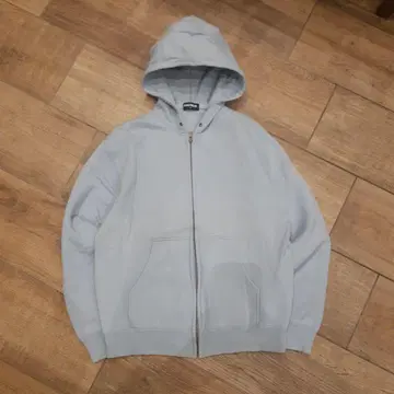 90년대,구 택 유니클로 풀 집업 후드 맨투맨 후드 블루 레어 컬러