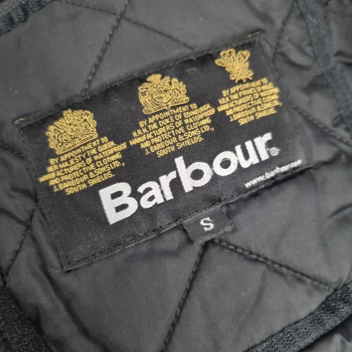 [95/M] Barbour 바버 골덴 카라 퀼팅 자켓