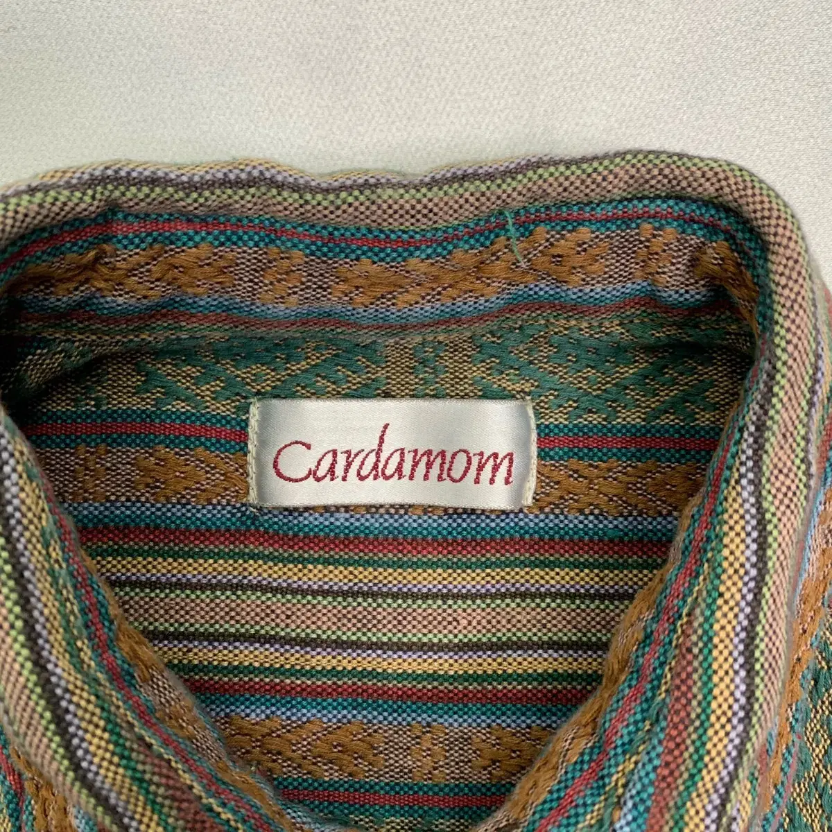 [M] Cardamom 재팬 에스닉 패턴 플란넬 셔츠