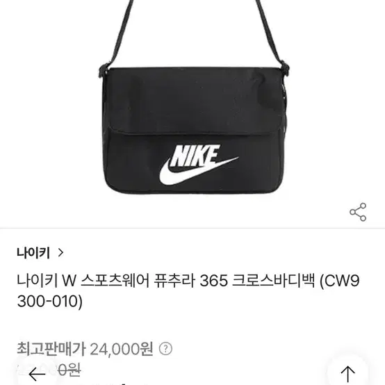 나이키 퓨추라 크로스미니백 cw9300-010