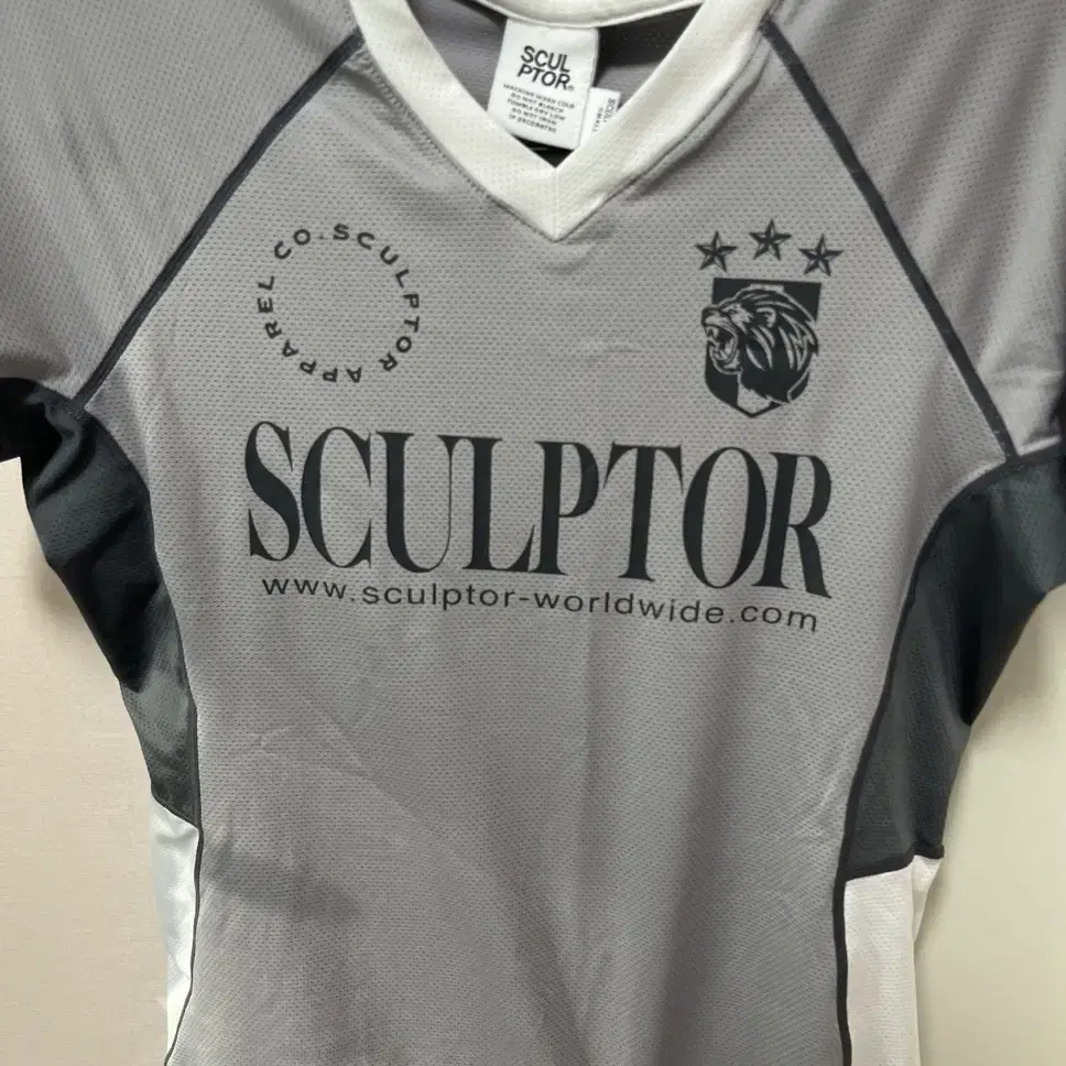 스컬프터 블록코어 반팔티셔츠 Sports Jersey Tee Gray