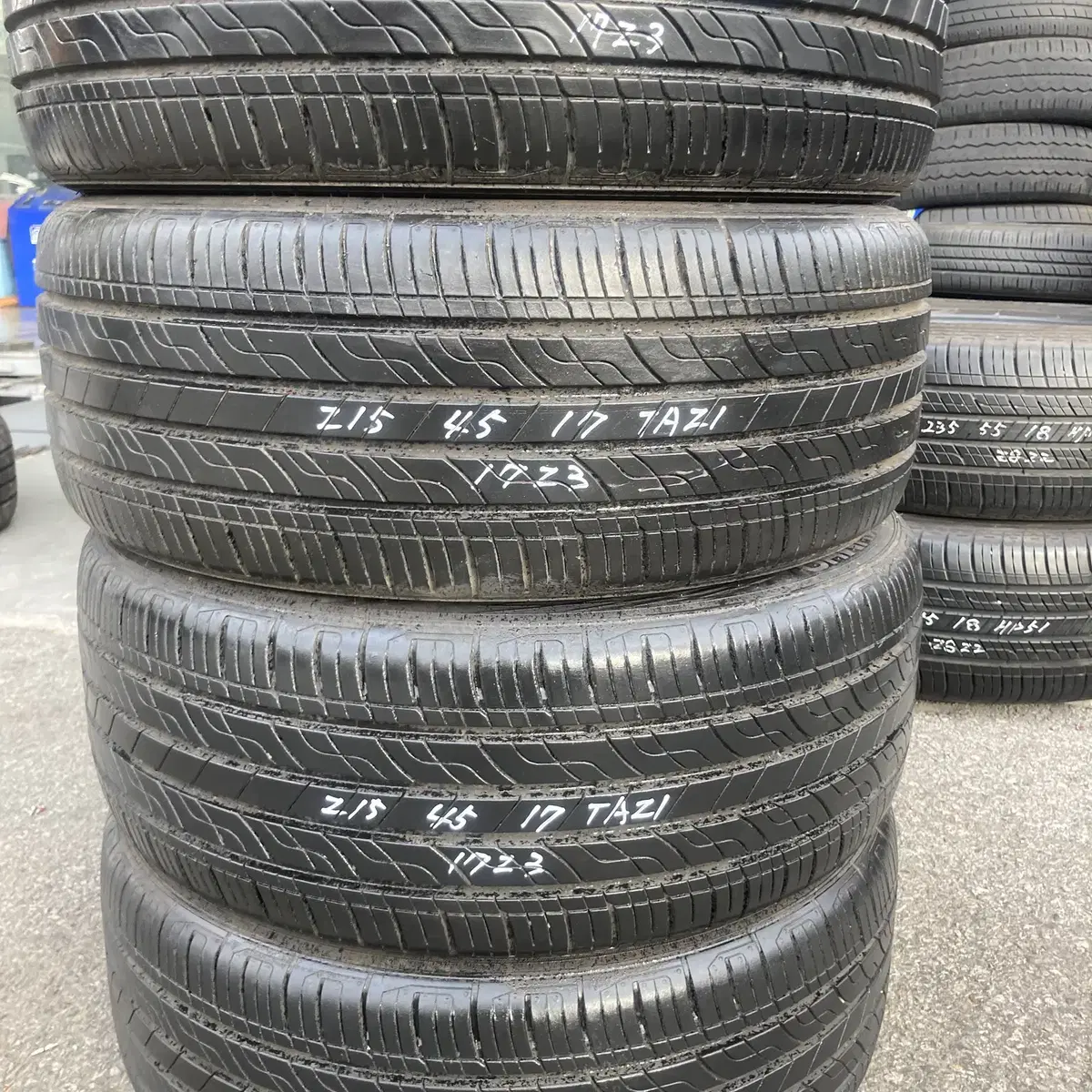 215/45R17 TA21(A급) 중고타이어 1대분 싸게 판매 합니다