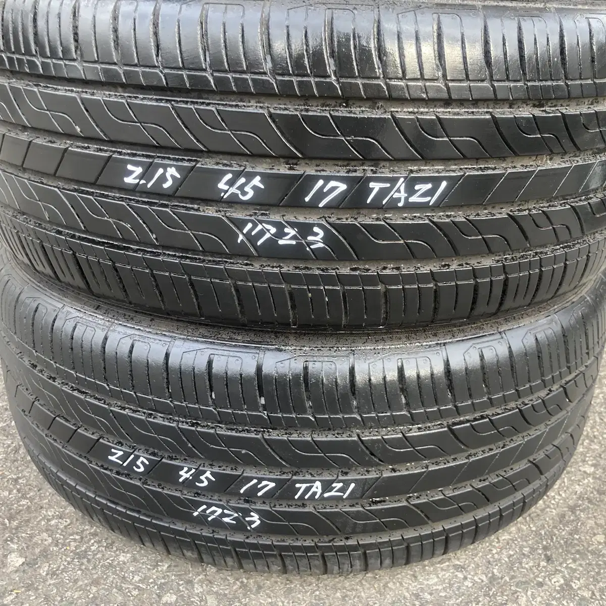 215/45R17 TA21(A급) 중고타이어 1대분 싸게 판매 합니다