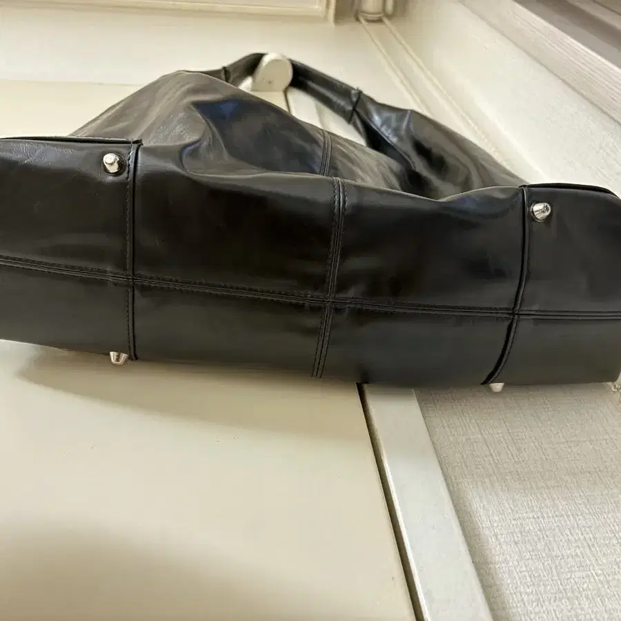 낫노잉 moto hobo bag 검정 호보백 가방 빅백 보부상백