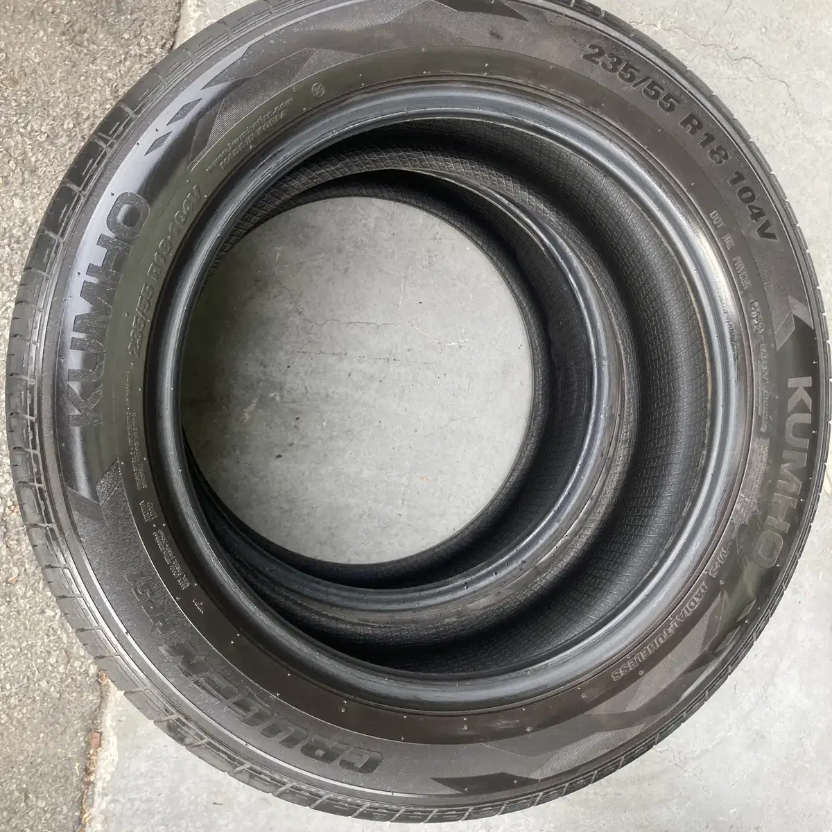 235/55R18 HP51 중고 타이어 2개 판매 합니다