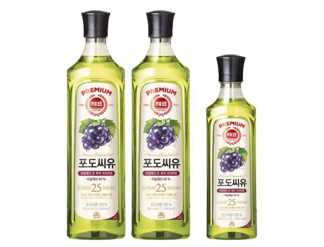 사조해표 포도씨유2300ML 900MLX2개+500ML1개