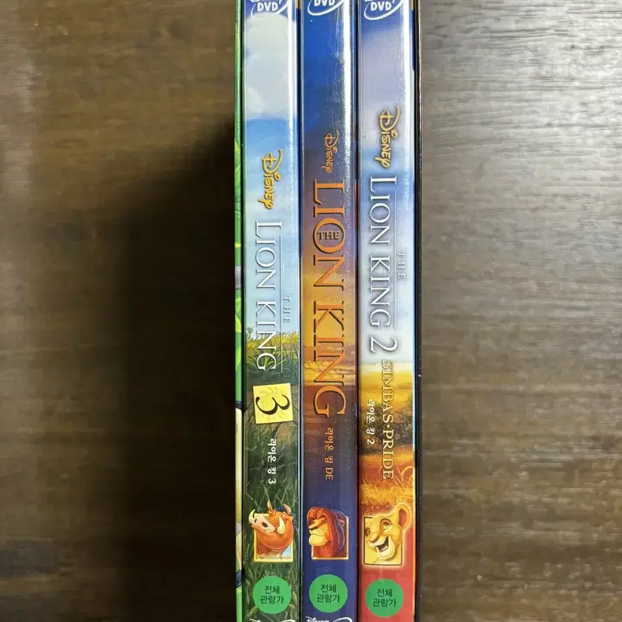 라이온킹1,2,3 set DVD